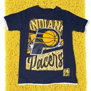Vintage 90s Youth S NBA Indiana Pacers navy blue tee #basketball #NBA